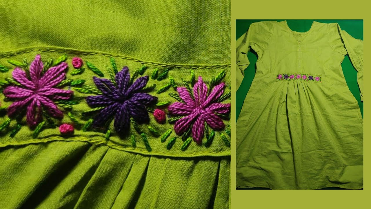 Stylish New Hand Embroidery Design || Fahmida collection