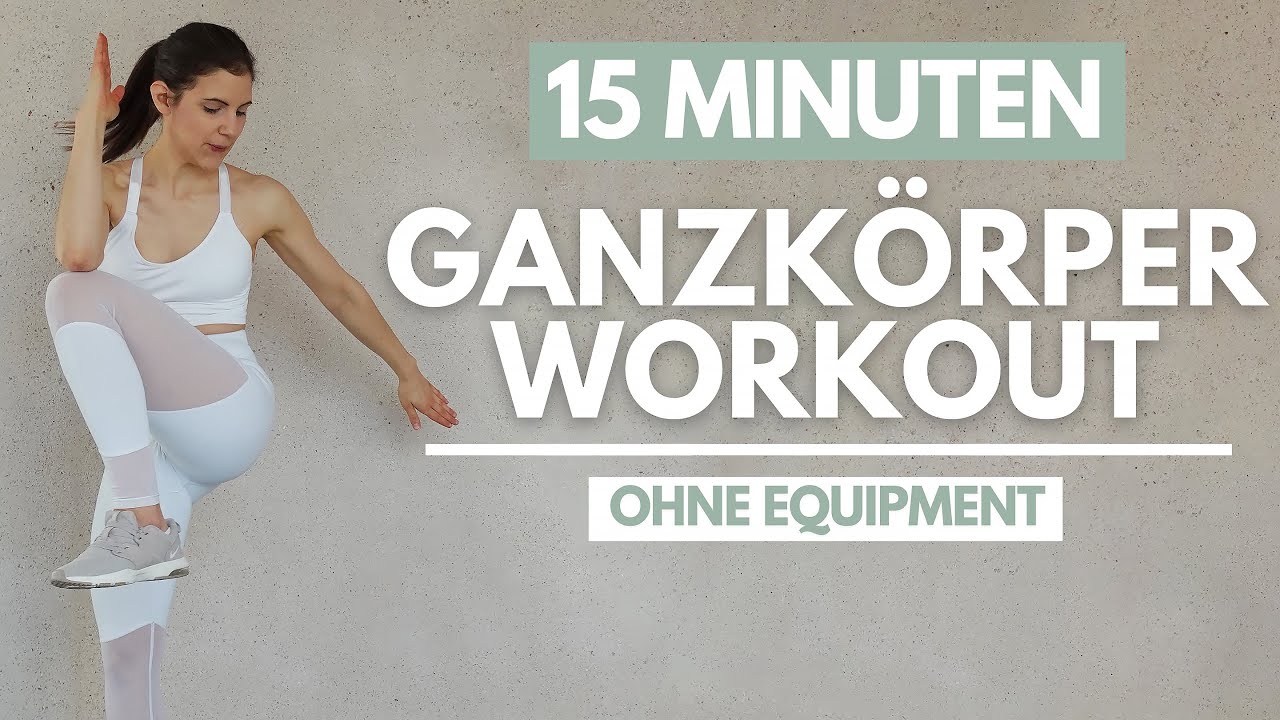 15 MIN Fitness Workout für Zuhause | Anfänger + Fortgeschritten | ohne Springen | Tina Halder