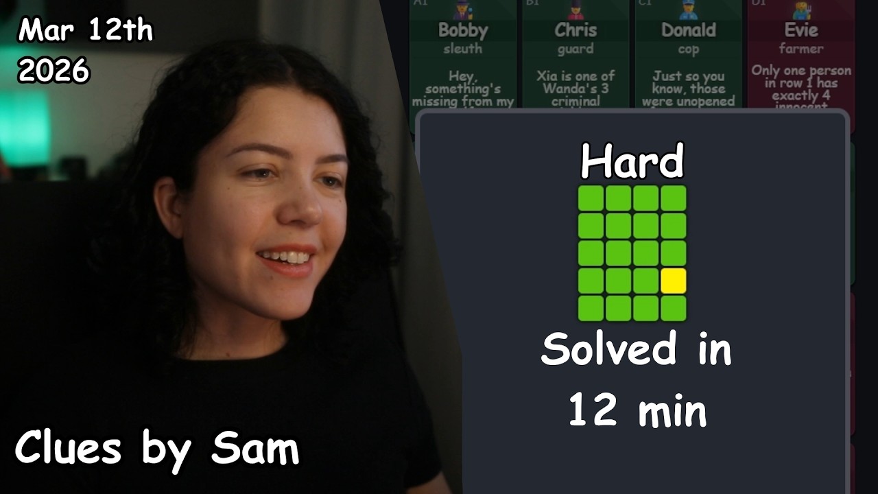 Clues by Sam | 12th March 2026