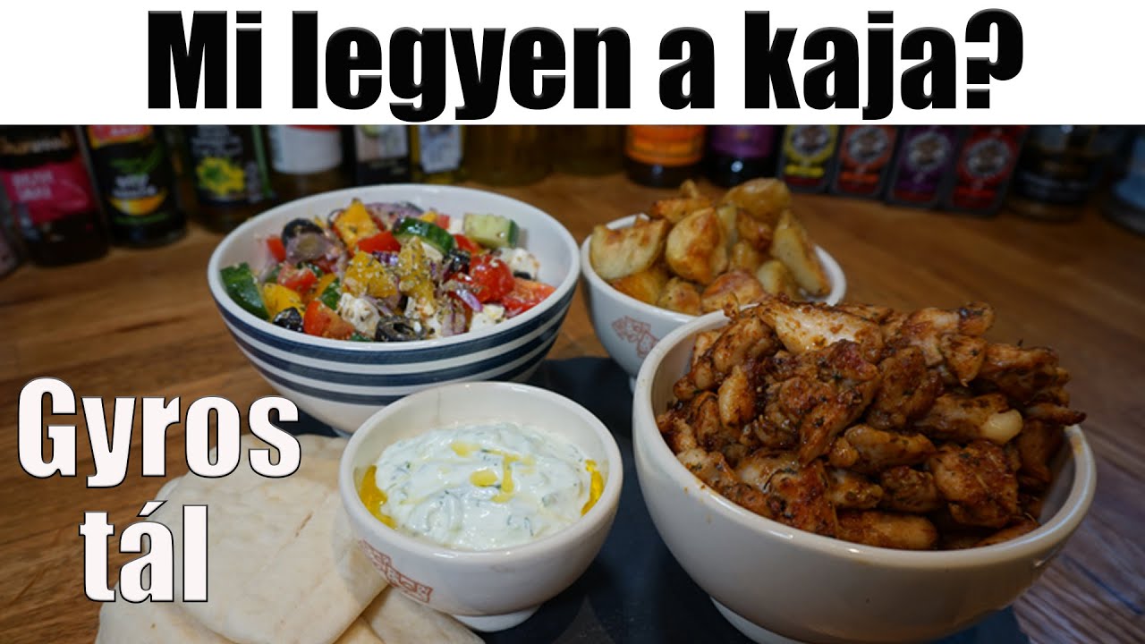 GYROS, GÖRÖG SALI ÉS TZATZIKI az eredeti Görög recept szerint