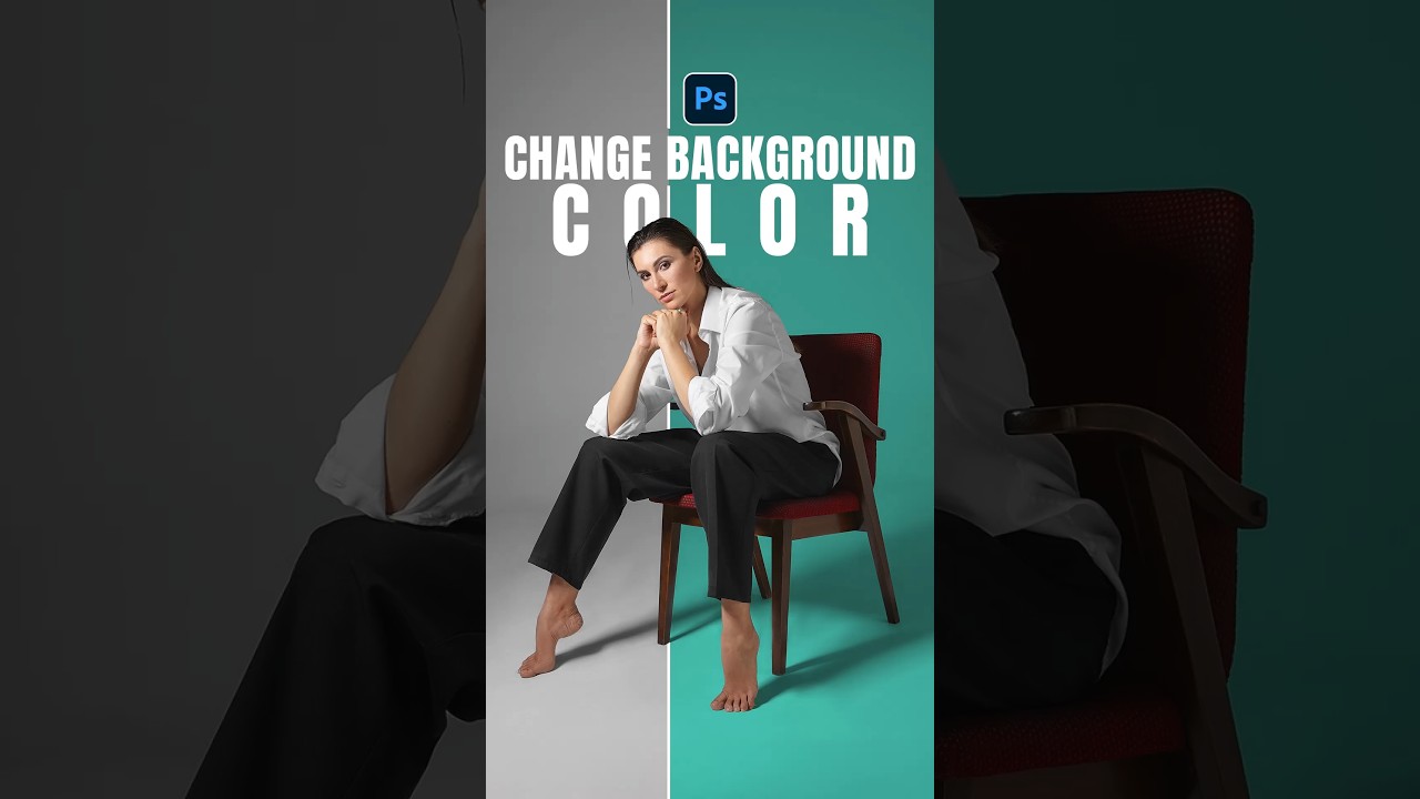 Измените цвет фона в Photoshop за считанные секунды! 🎨