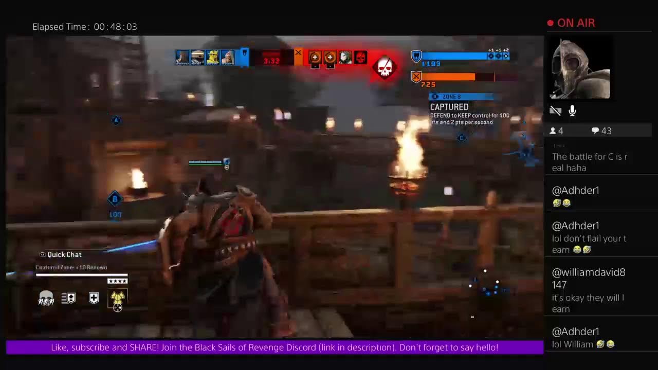 The Captain playing some For Honor