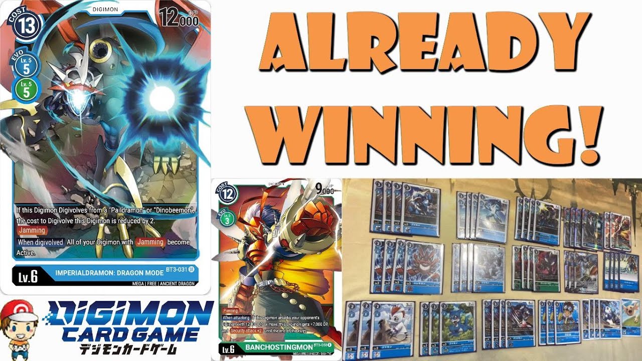 Imperialdramon is Already Winning in the Digimon TCG (Winning Blue / Green Deck)
