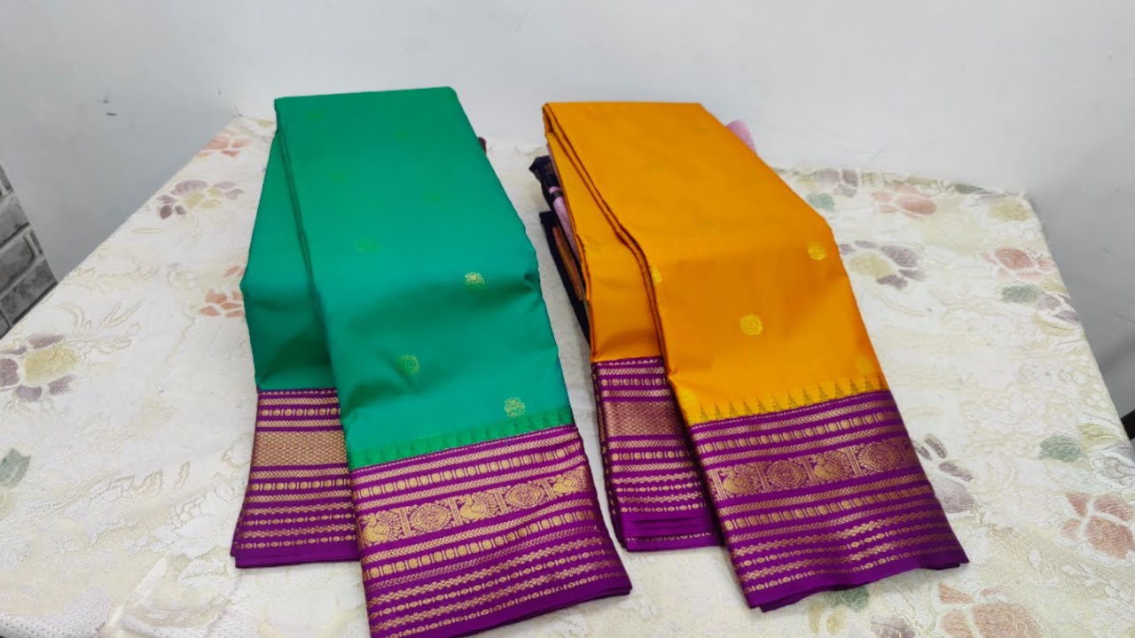 ✨Korvai Border ✨ Premium Kanchi Silk ✨ WhatsApp 7904777474🦚 MAA Boutique 