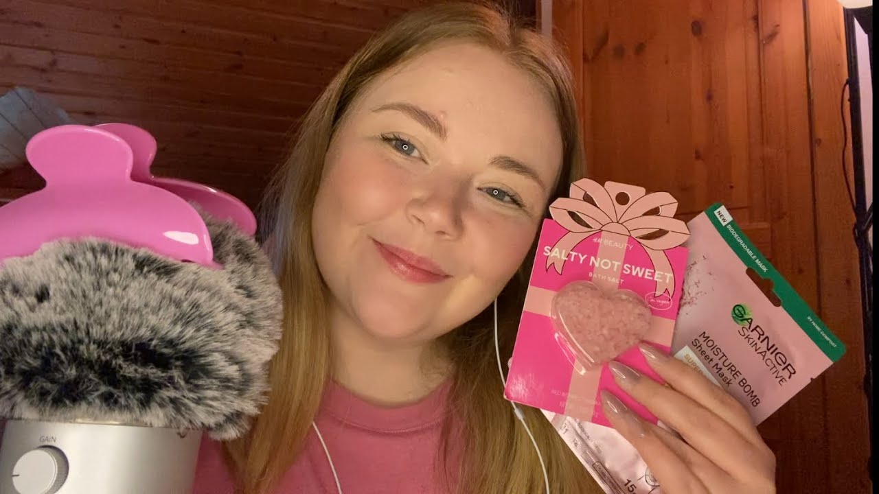 ASMR | Pink Themed Triggers 🩷 (including tapping, scratching, whispers ++)
