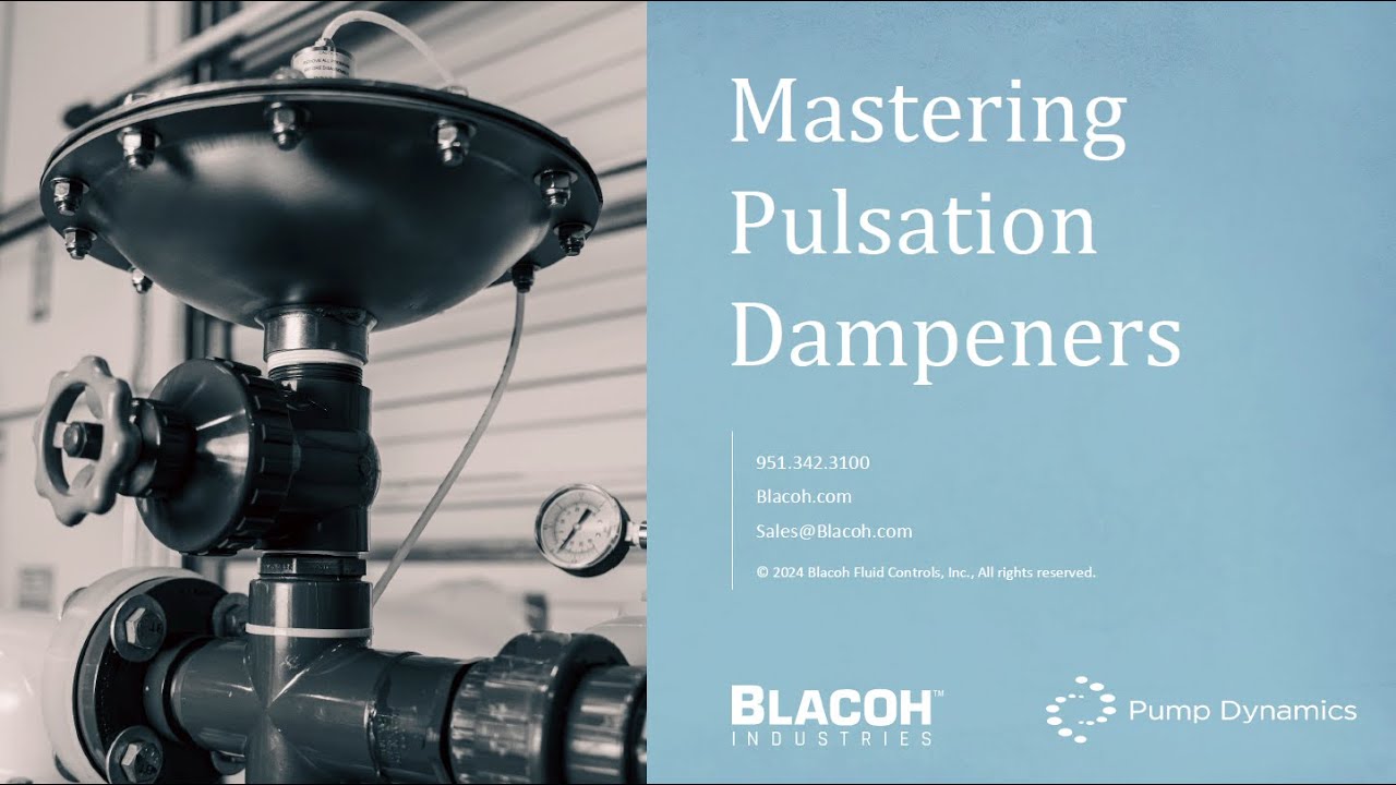 Webinar: Mastering Pulsation Dampeners