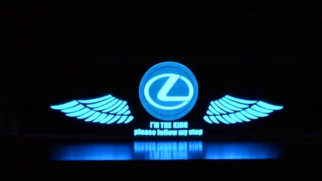 Lexus car stickers sound active - equalizer glow led light