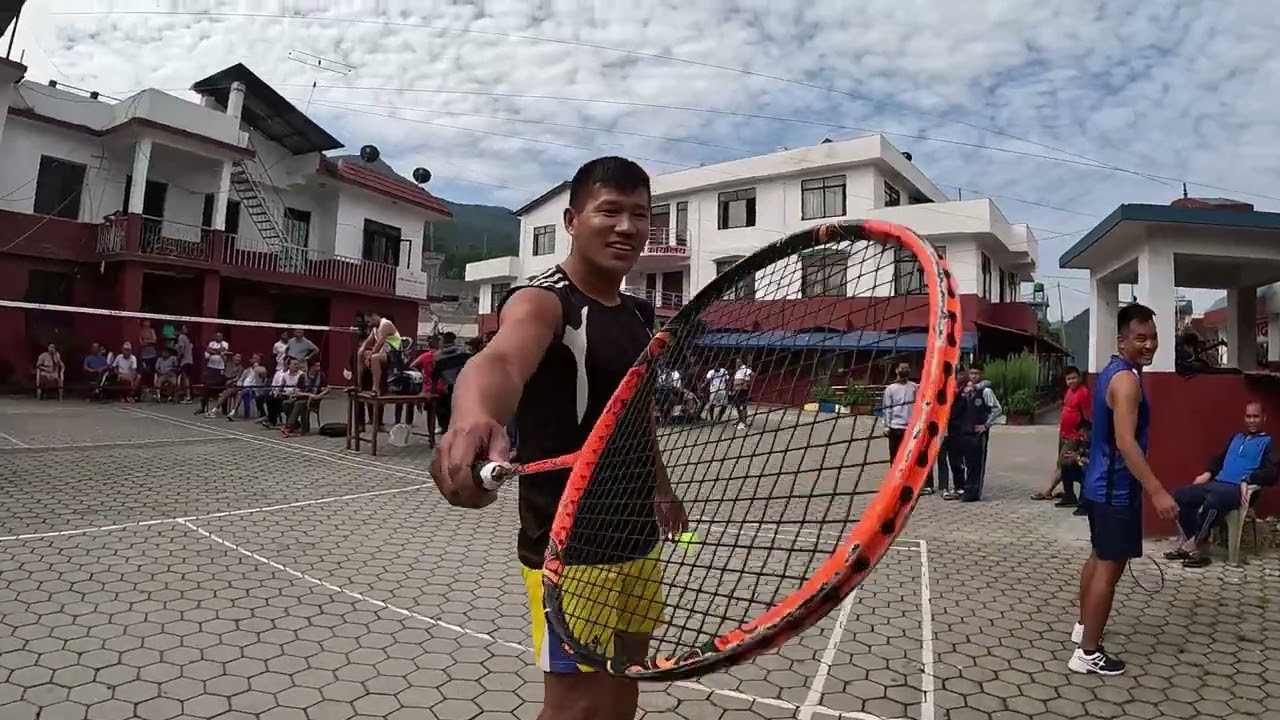 NEPAL POLICE VS ARMED POLICE FORCE  BADMINTON IN SYANGJAA