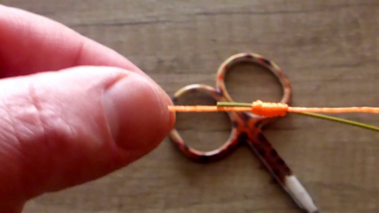 Connexion soie et backing - pêche mouche