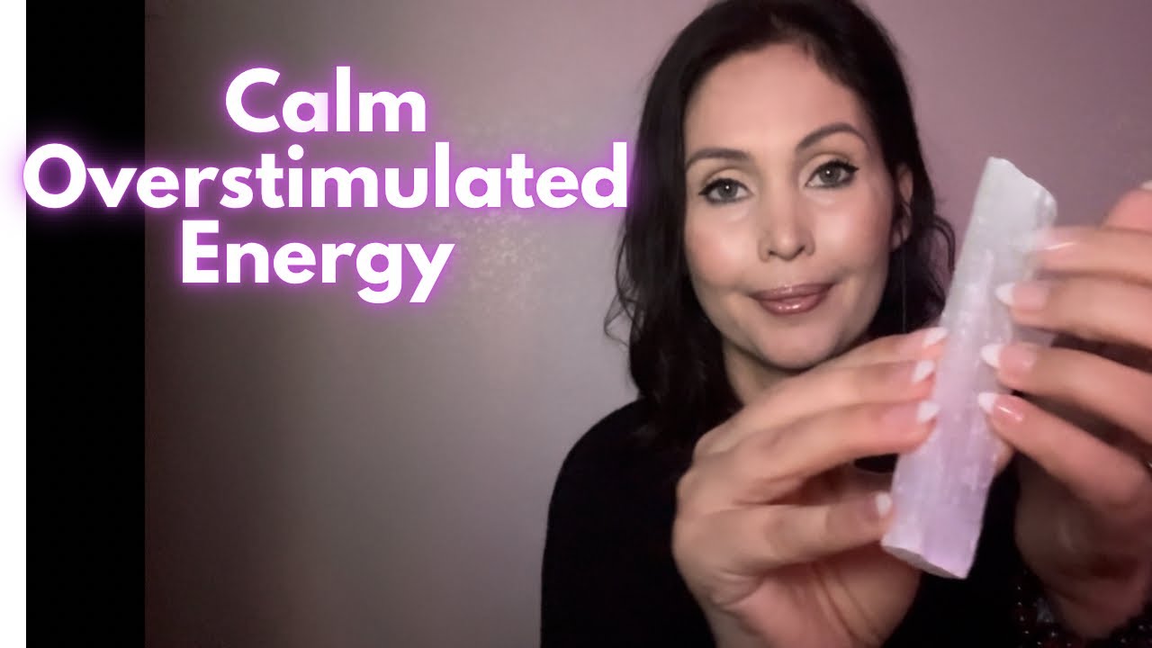 10-Minute Reiki Distance Healing for Overstimulation ✨ Crystal Energy Calm with Selenite & Obsidian