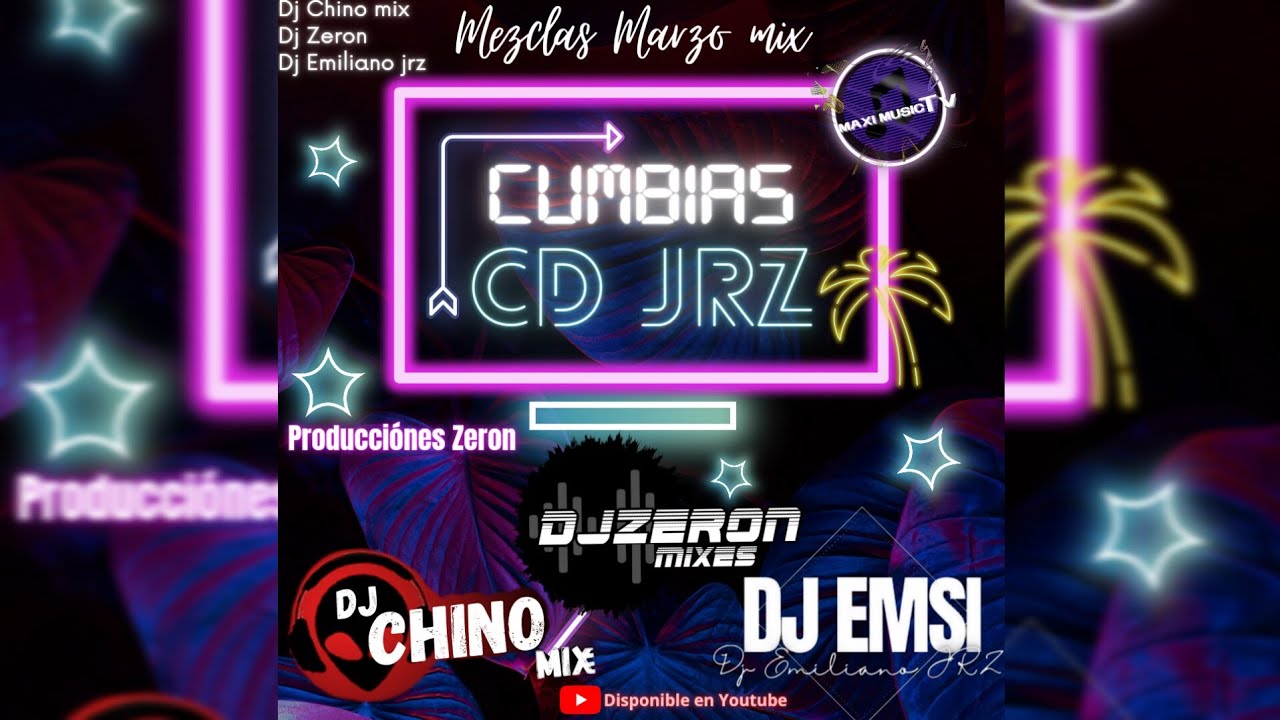 Dj Chino mix vs Dj Emiliano jrz vs Dj Zeron mixes - Cumbias Mix de  Cd Jrz Vol.3 | Marzo 2023.