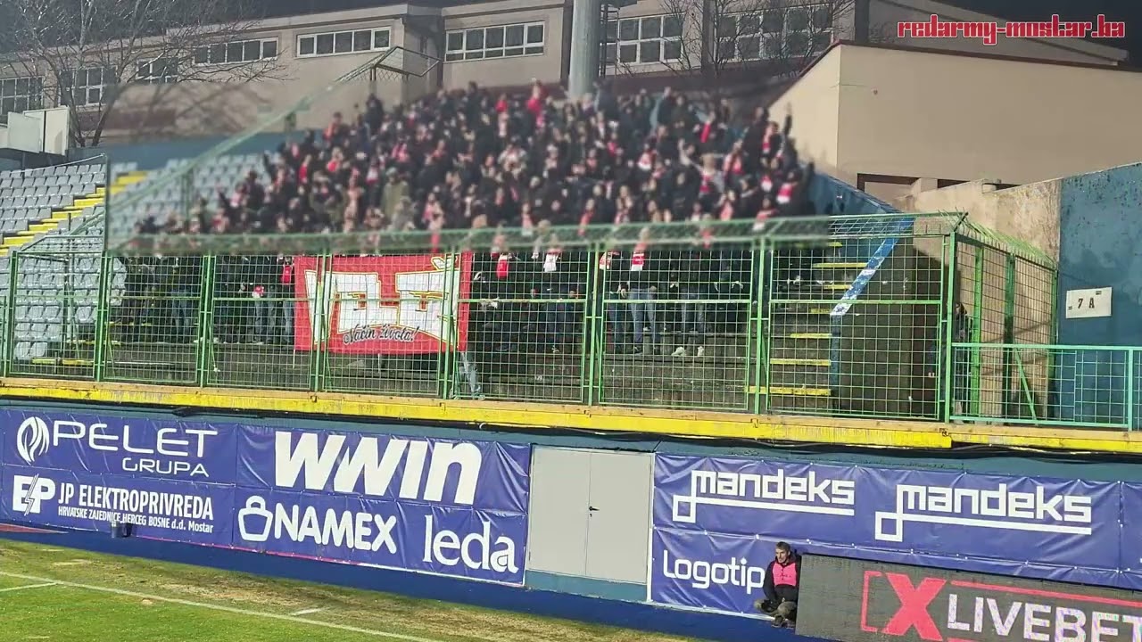 Red Army Mostar: Široki Brijeg - Velež 26.2.2025.
