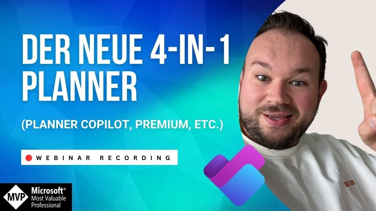 Der neue Planner (Planner Copilot, Planner Premium, Microsoft Planner) | DE 🇩🇪 | Webinar
