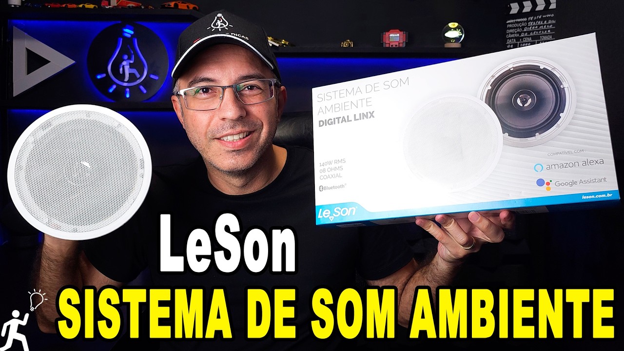 SISTEMA DE SOM AMBIENTE ARANDELA DIGITAL LINX LE SON 140W BLUETOOTH