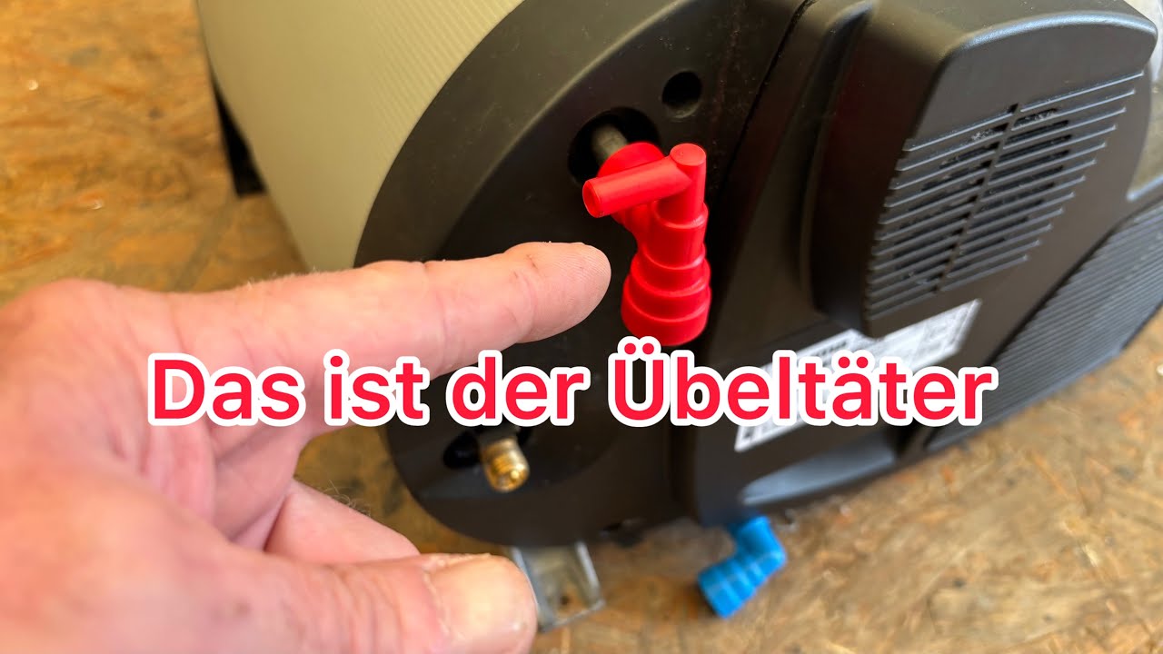 Ein Frostschutzschaden an der Truma Combi4 Heizung im Wohnmobil.