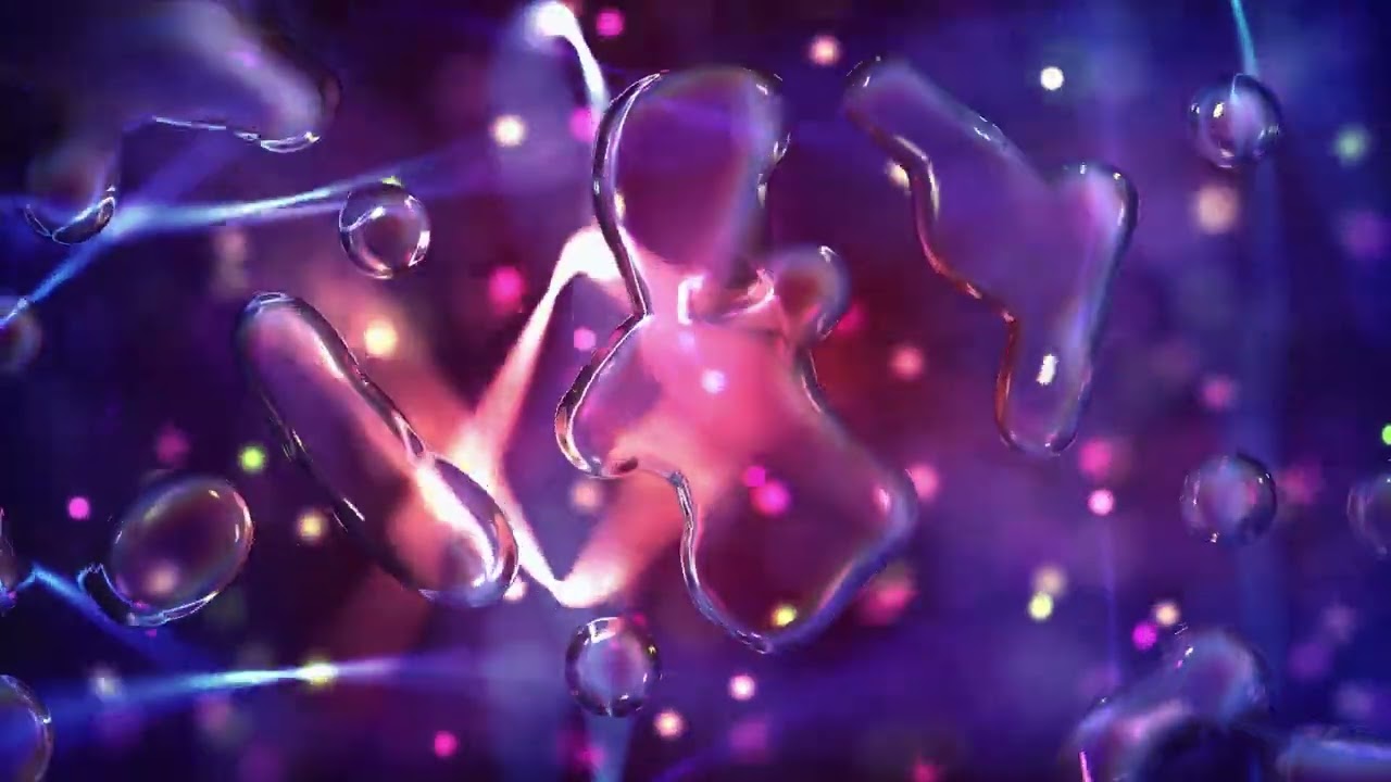 4K TV Screensaver 1 Hour | Romantic Purple Blue Ambient Live Wallpaper