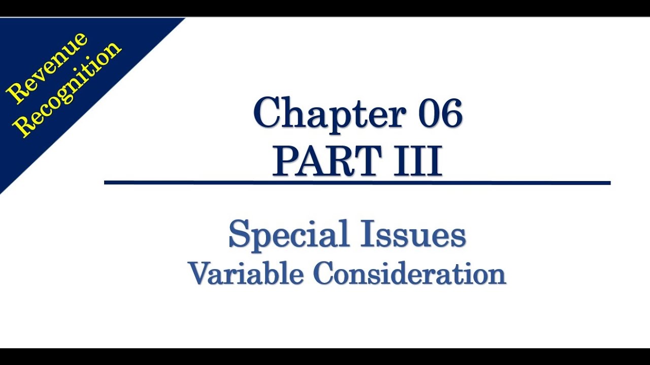 Variable Consideration 01
