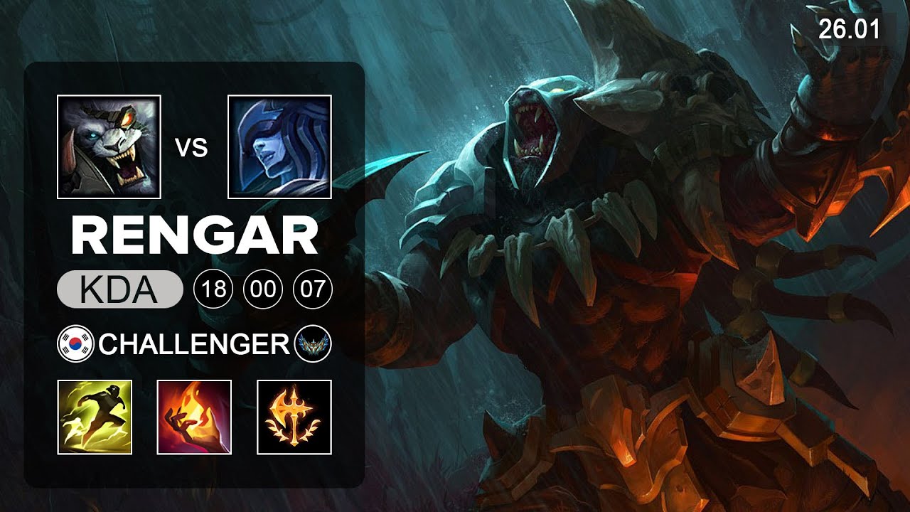 Rengar vs Lissandra Top - KR Challenger - Patch 26.01 Season 16