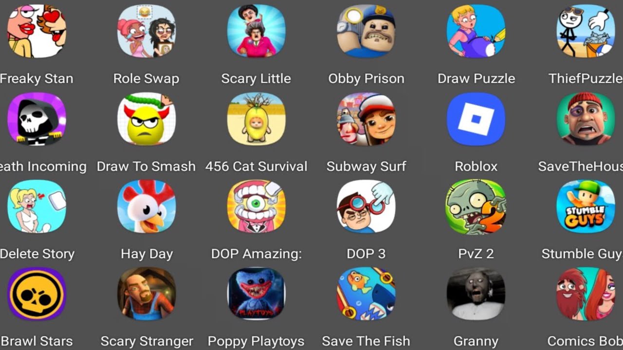 Roblox,Freaky Stan,Comics Bob,Subway Surf,Spranki Survival,Poppy Playtime,Draw Puzzle || GAMEPLAY
