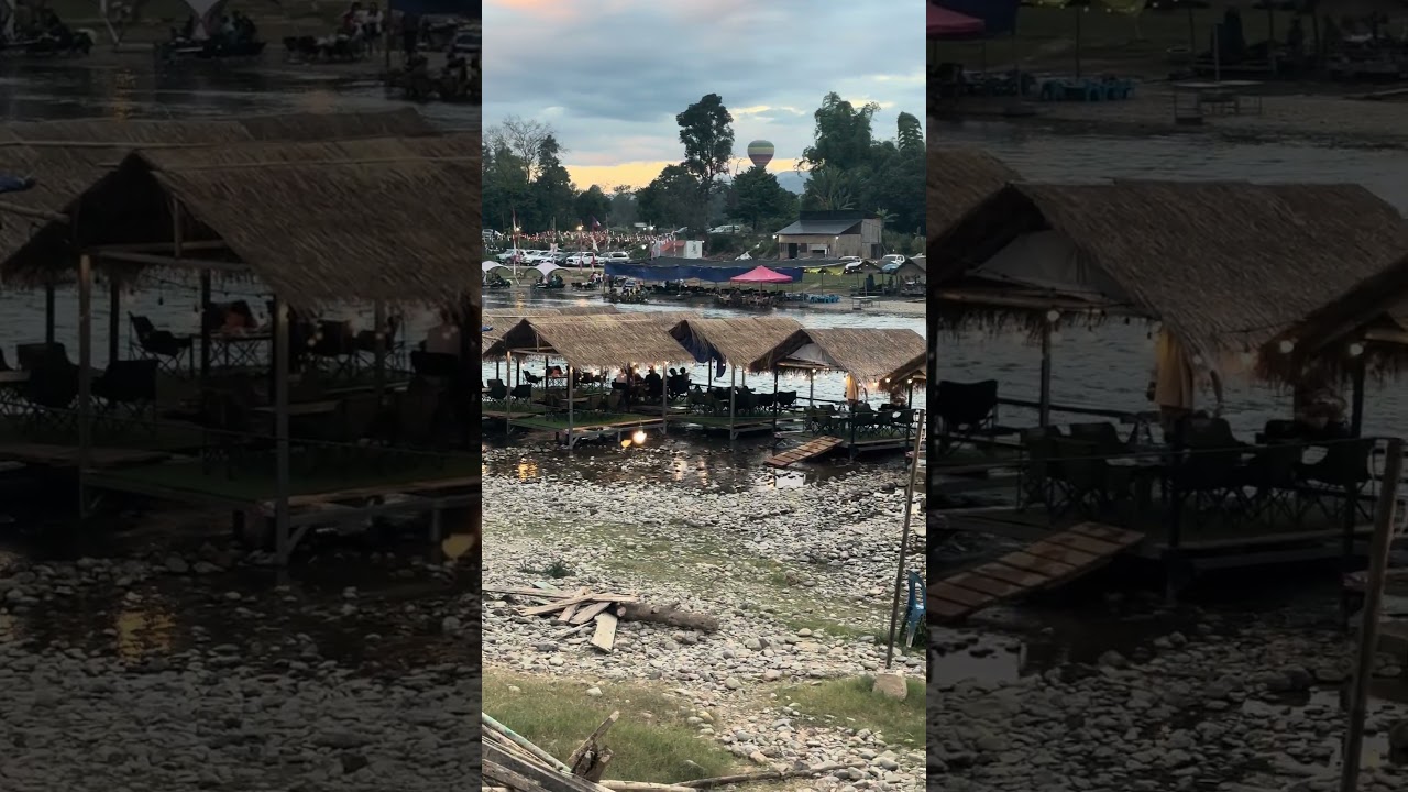 🔥Laos river side restaurant evening life Raaghav's Endless Journey tamil  