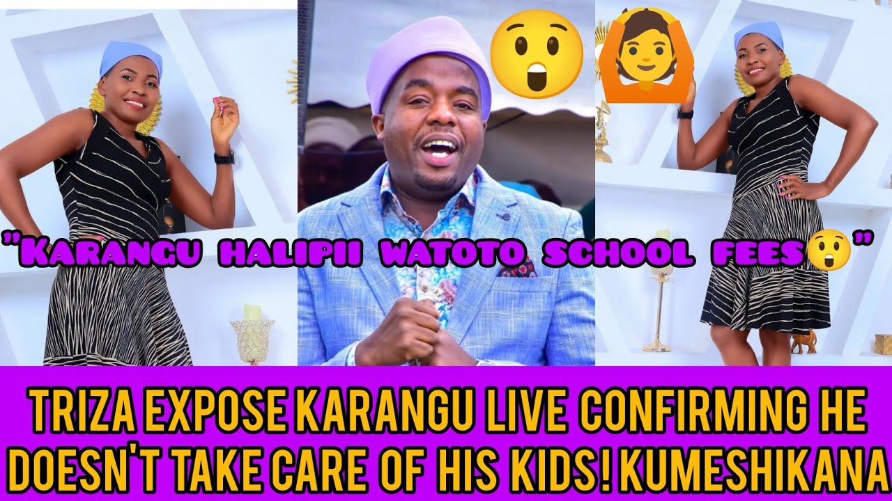 SAD!TRIZA MURAYA EXPOSE KARANGU MURAYA DISCLOSING HE HAS'NT BEEN HELPING THE CHILDREN😲