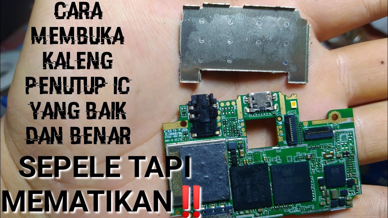 Cara melepas kaleng penutup ic yang baik dan benar