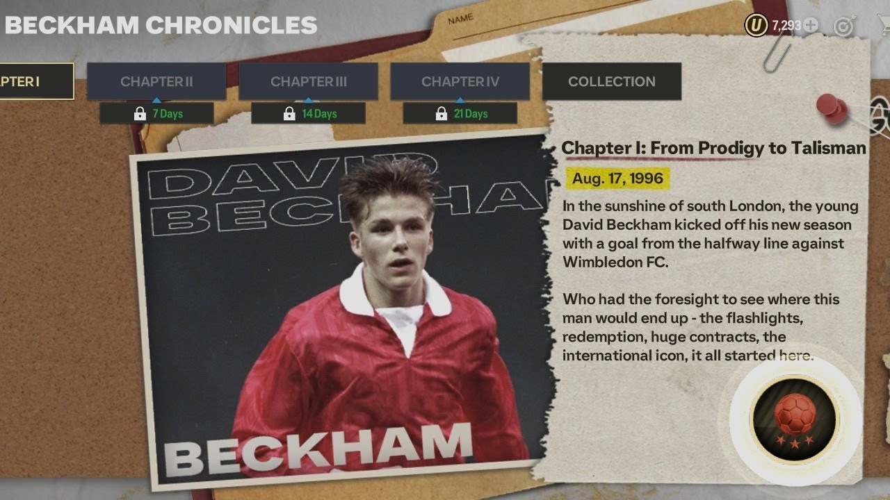 DAVID BECKHAM CHRONICLES CHAPTER 1 | EA FC MOBILE
