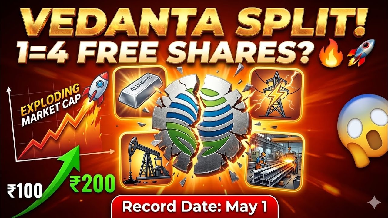 Vedanta Demerger Mega Update ! 1 Share = 4 FREE Shares May 1 Record Date! Aluminium-Power Split Boom