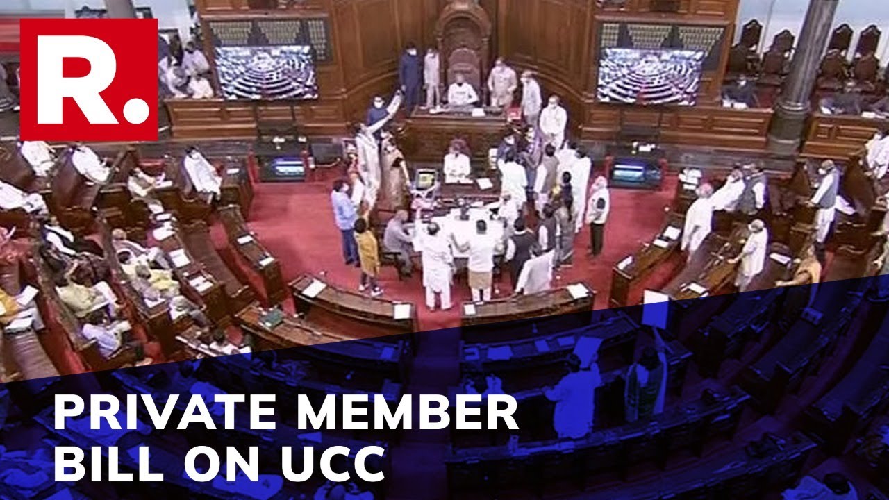 BJP MP Moves Private Member Bill On Uniform Civil Code In Rajya Sabha Amid Protest