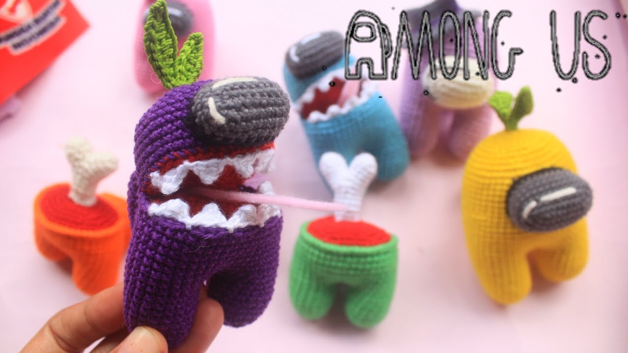 amigurumi among us impostor||versi alien||tutorial