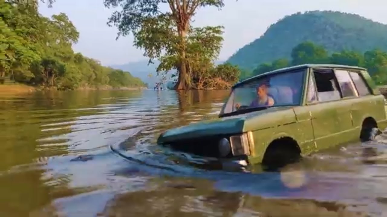 TRX4 RANGE ROVER RC Crawling in River Side Dabbaguli Cauvery river - TRAXXAS