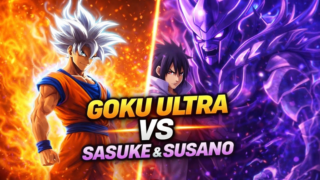 Goku Ultra Instinct vs Sasuke Susanoo 🔥 Ultimate Anime Battle