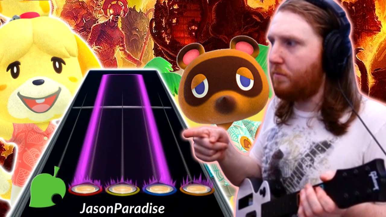How to mix Animal Crossing with Doom with Guitar Hero ~ Unlikely Mashups [The Chalkeaters]