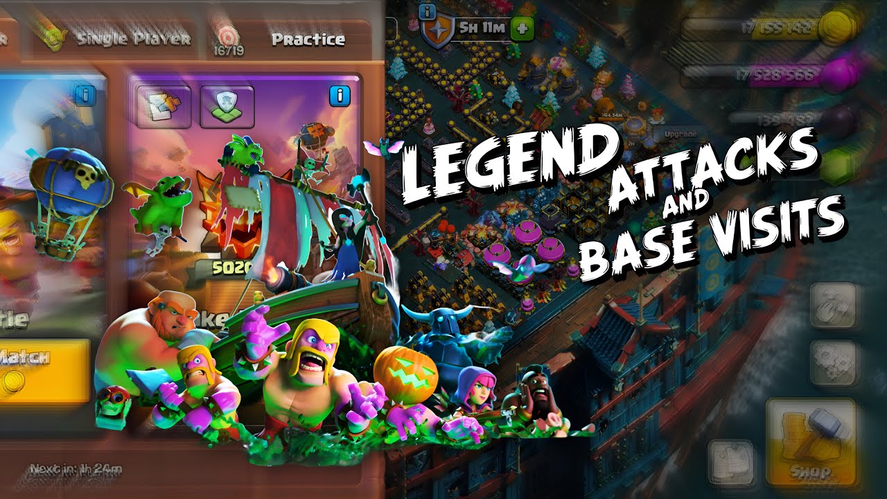 Live Attacks and Base Visit #coc #clashofclans #supercell #coclive