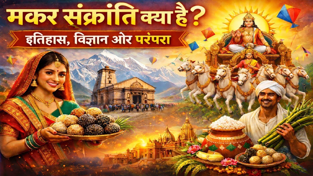 मकर संक्रांति क्या है? | इतिहास, विज्ञान और परंपरा |        मकर संक्रांति की कथा 😲