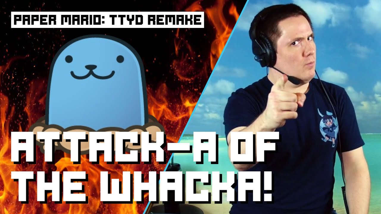 Attack-a Of The Whacka! From Paper Mario: The Thousand Year Door Remake On Drums!