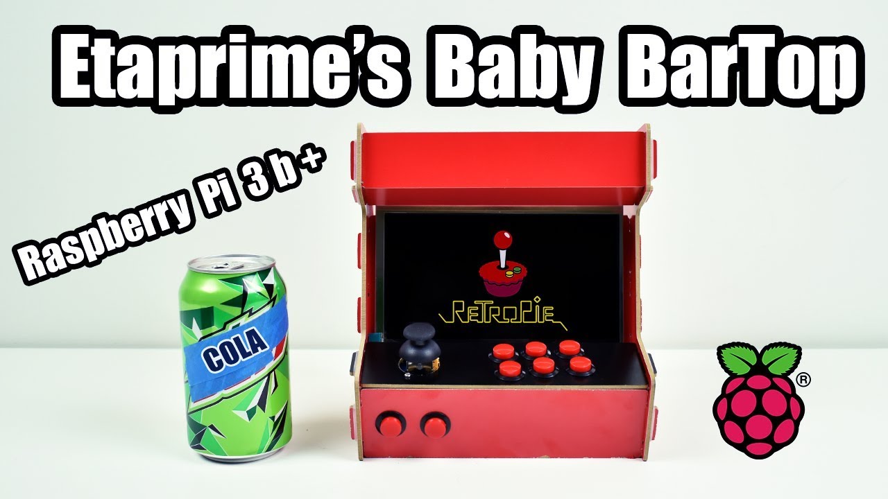 Baby Bartop Arcade Cabinet Raspberry Pi 3 B +