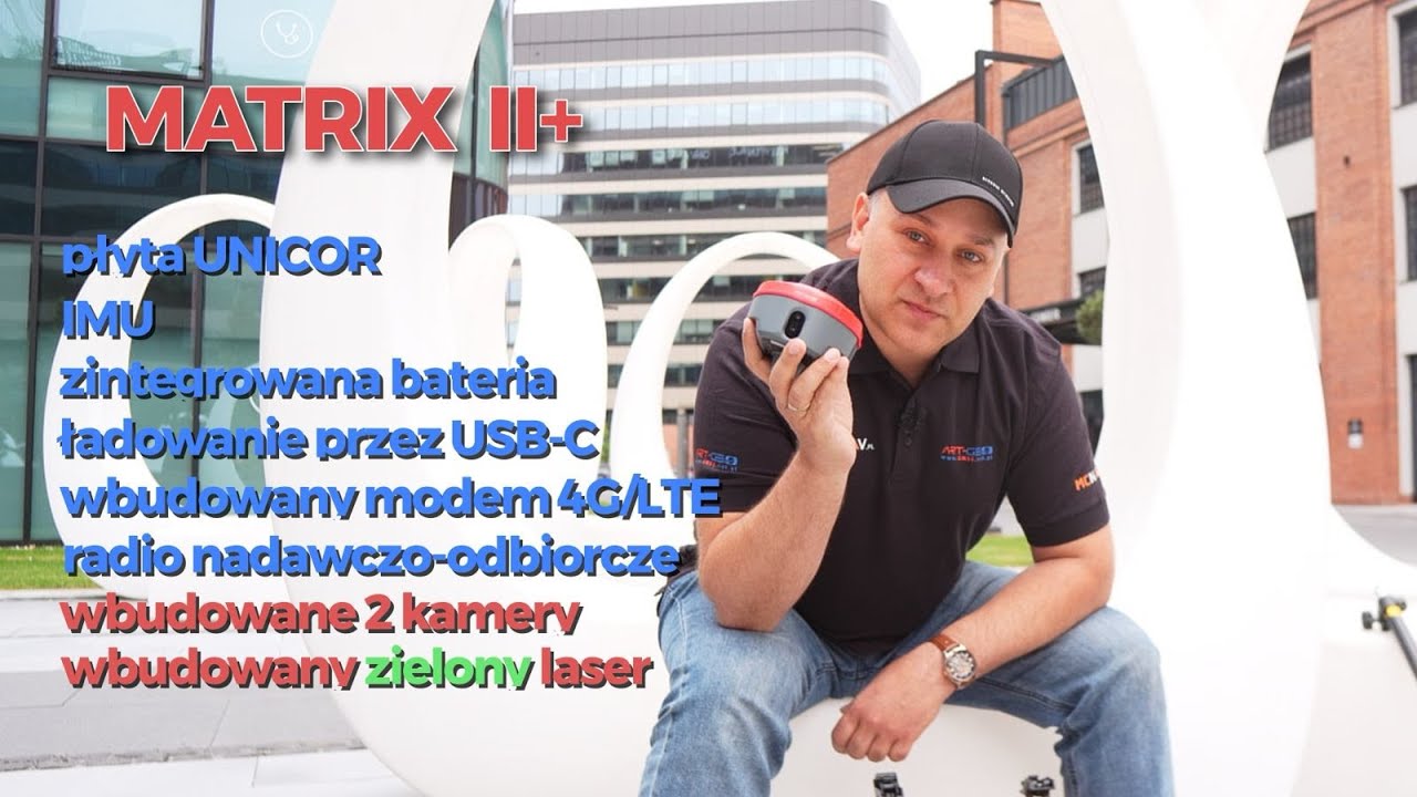 Art-Geo MATRIX II+ nowa generacja odbiornika GNSS z IMU, wbudowanym laserem oraz dwiema kamerami
