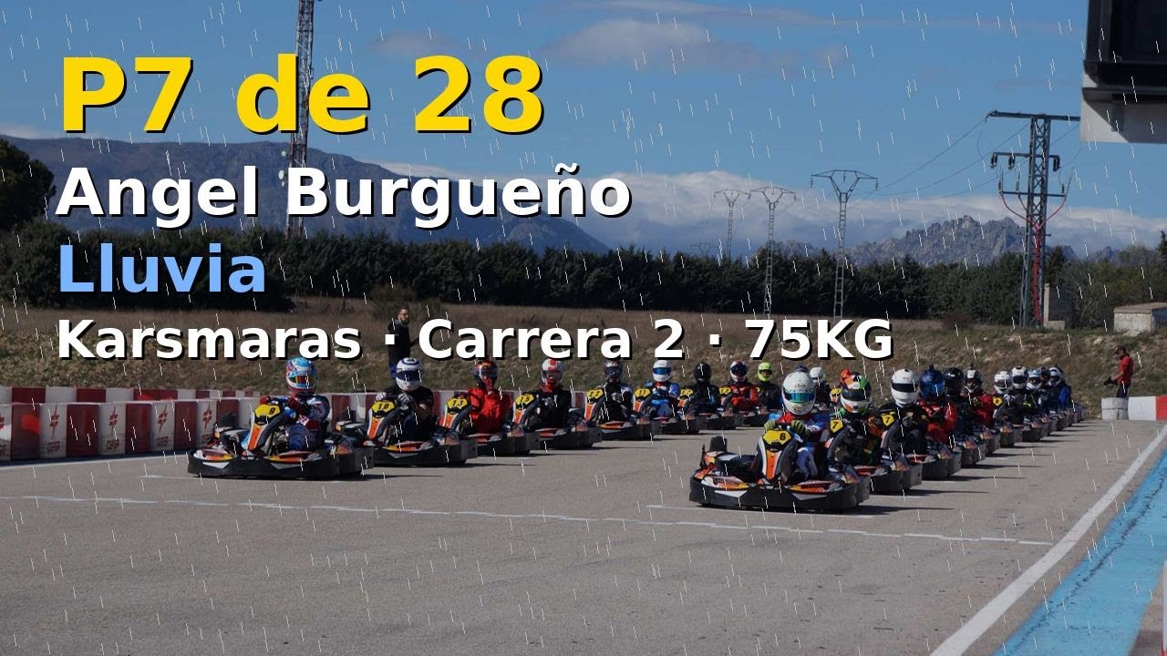 Karsmaras 75kg/ Karting Angel Burgueño - Carrera 2 lluvia 