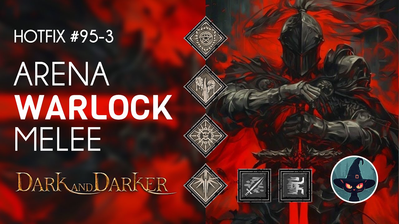 SemiSemiWipe Warlock Melee ft Cleric Healer and Rogue Chapter 2 Gameplay Dark And Darker Hotfix 95-3