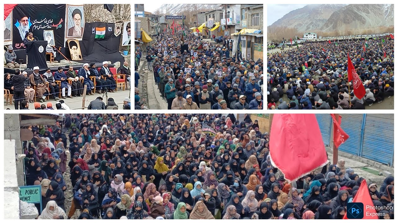 Huge Procession in Sankoo After 7 Days of Ayatullah Imam Khamenei's Martyrdom