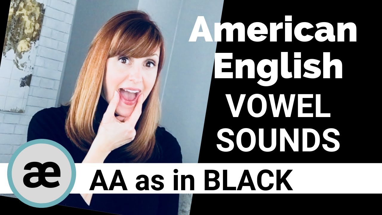 Гласные звуки американского английского: /æ/, AA, как в слове BLACK