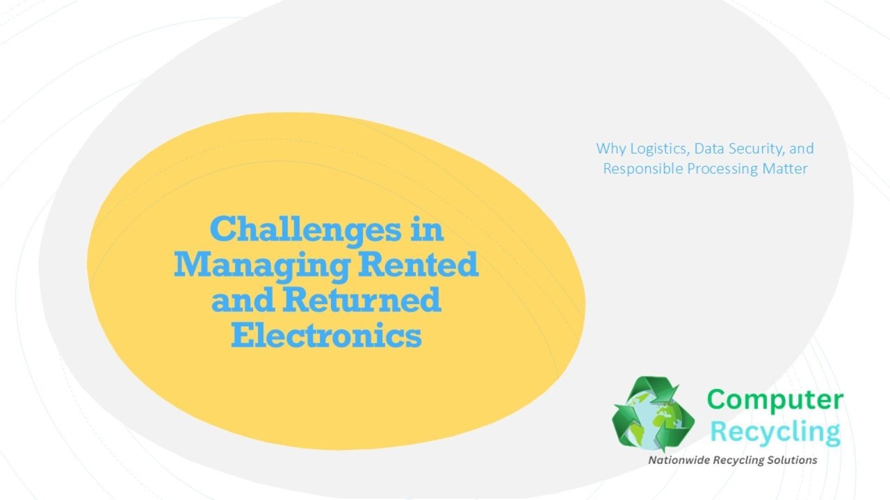 Managing Rented & Returned Electronics | Reverse Logistics, Data Wiping, Batteries & E-Waste Risks