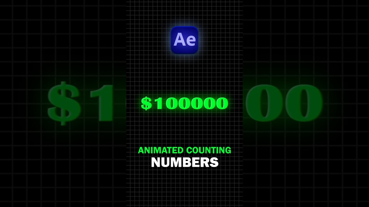 after effect tips | Animated Counting Numbers In Just 1 Minute | Noob vs Pro Editor | The Edit Art