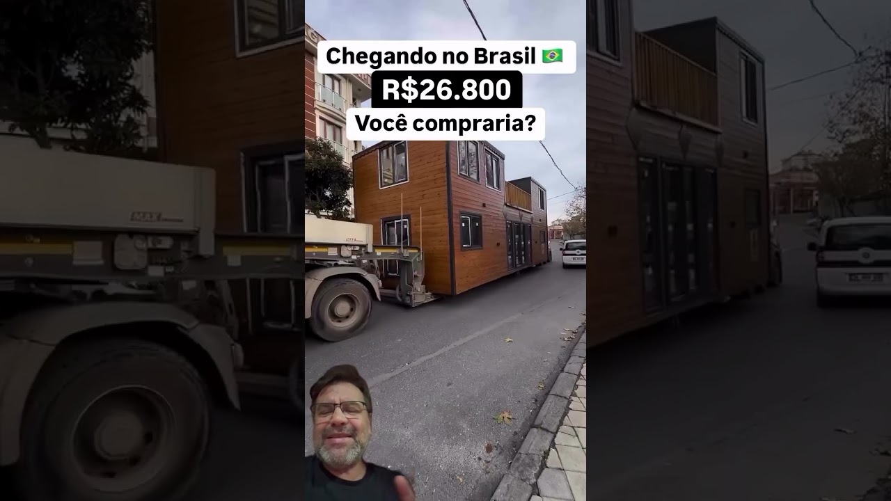 Chegando no Brasil por apenas R$26.800 casa pronta pra voc&ecirc; instalar em qualquer terreno