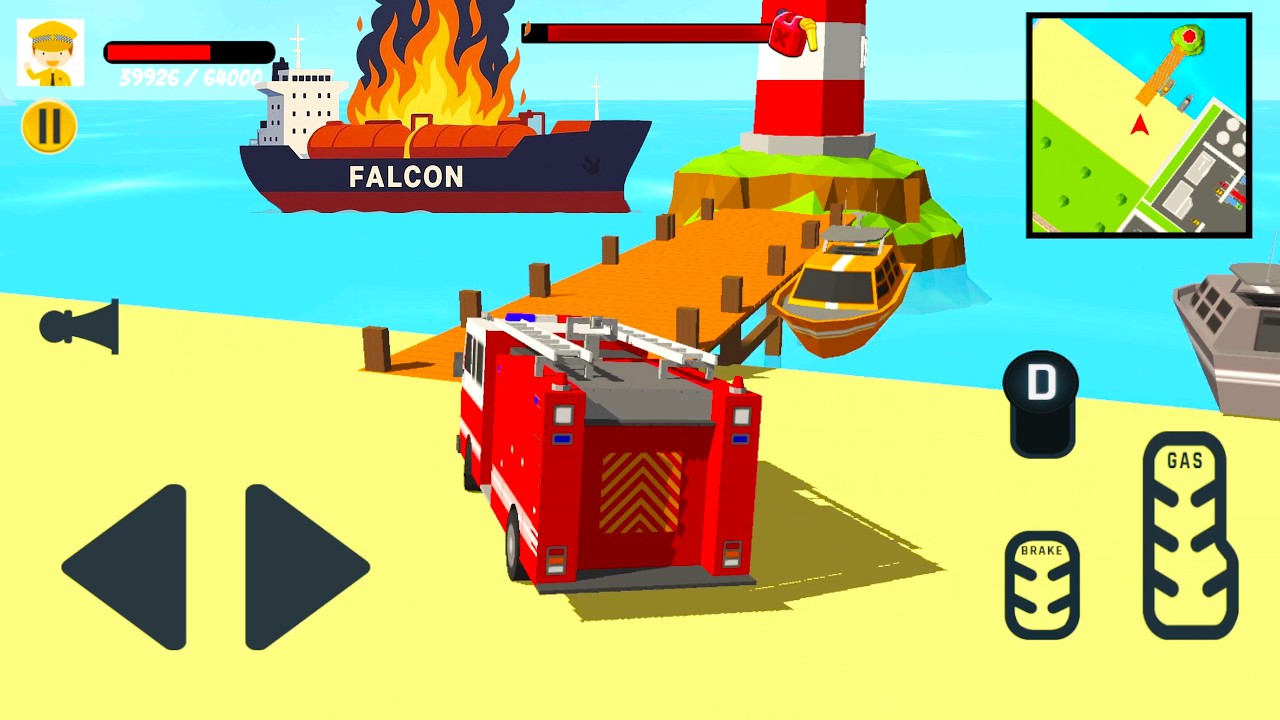 City Patrol Fire Truck Open World Rescue Vehicles Free Android 2026 Game