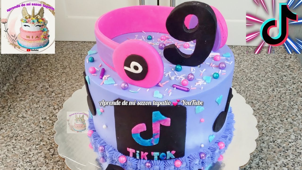 pastel de tik tok  , torta de tik tok