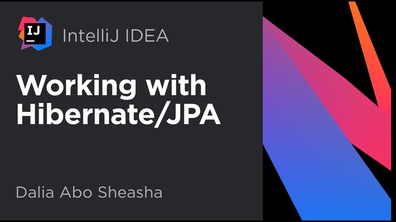 IntelliJ IDEA. Работа с Hibernate/JPA