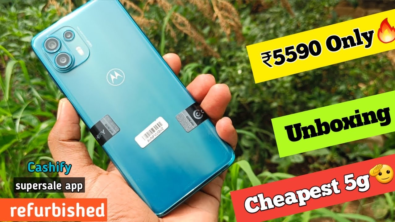 Unboxing Cheapest 5g ₹5590 only🔥 from Cashify Supersale | Moto Edge 20 fusion | refurbished mobile |