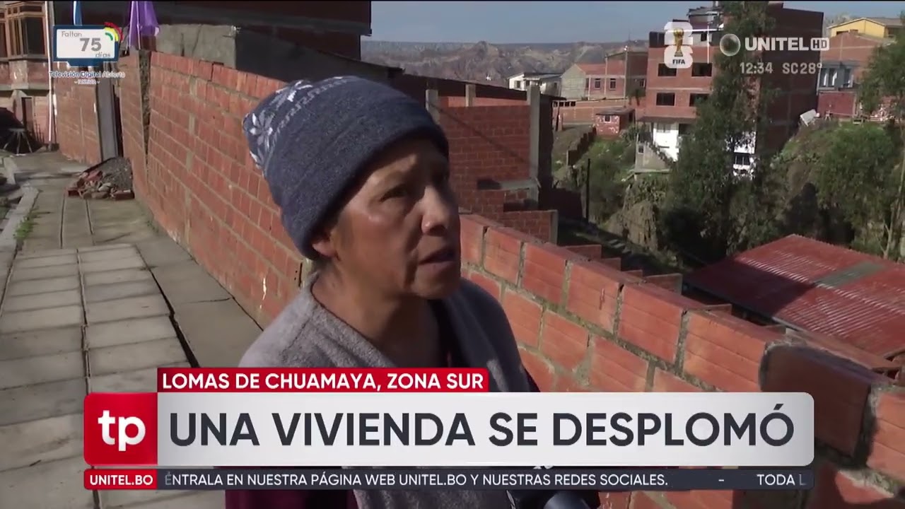 Granizada provoca el colapso de una casa de tres pisos en la zona sur de La Paz